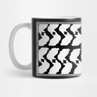 Textured Bunny Herringbone Mug